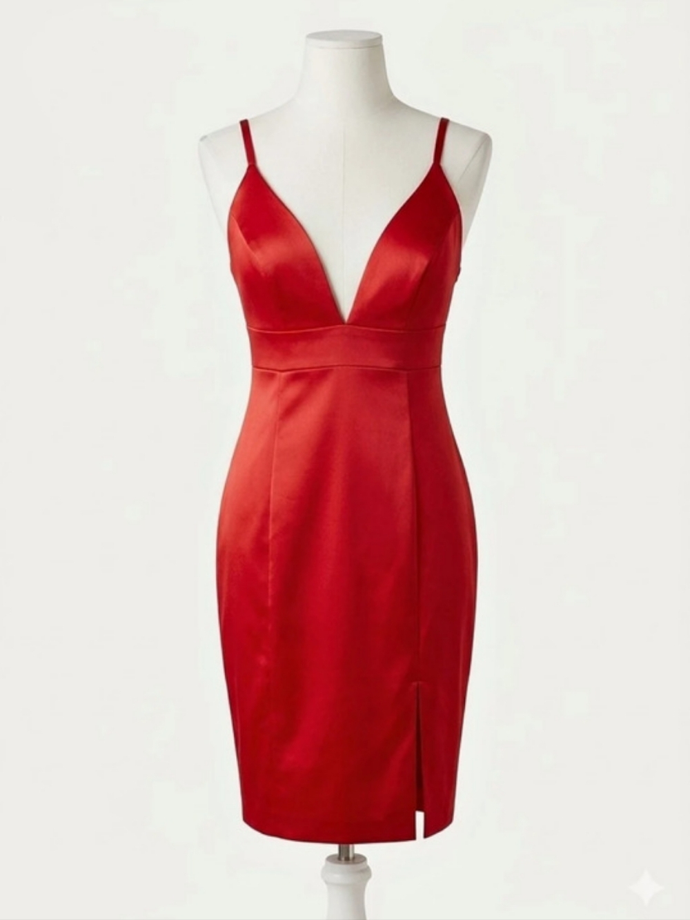 GUESS Red Satin-Style Mini Dress